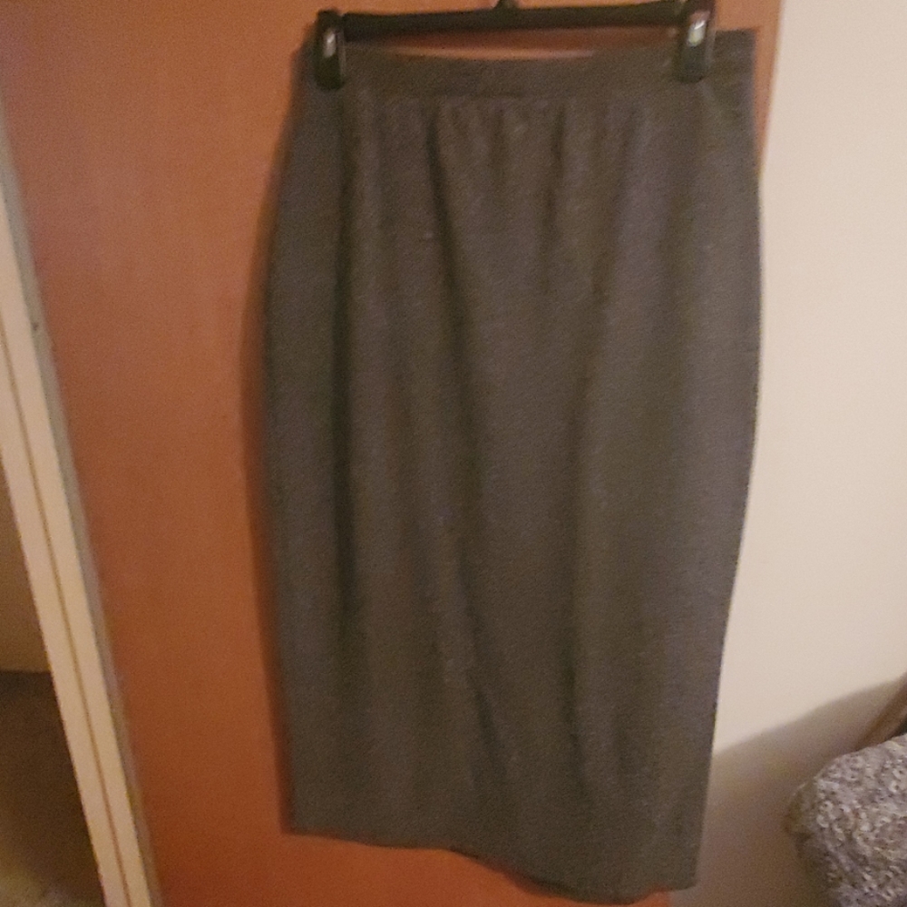 Worthington black tweed knit skirt size XL